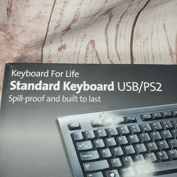 Kensington Black Spill Proof Built To Last Standard Keyboard For Life USB/PS2 - Picture 2 of 12